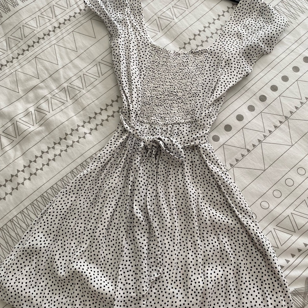 Abercrombie & Fitch black and white polka dots dress!
